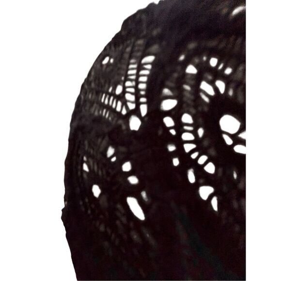 Catherine Malandrino Dress Size 6 Black Lace Panel Fit & Flare Long Sleeve - Picture 7 of 11